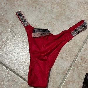 ❤️NWT VICTORIAS SECRET DIAMONTE BRAZILLIAN SATIN PANTIES❤️